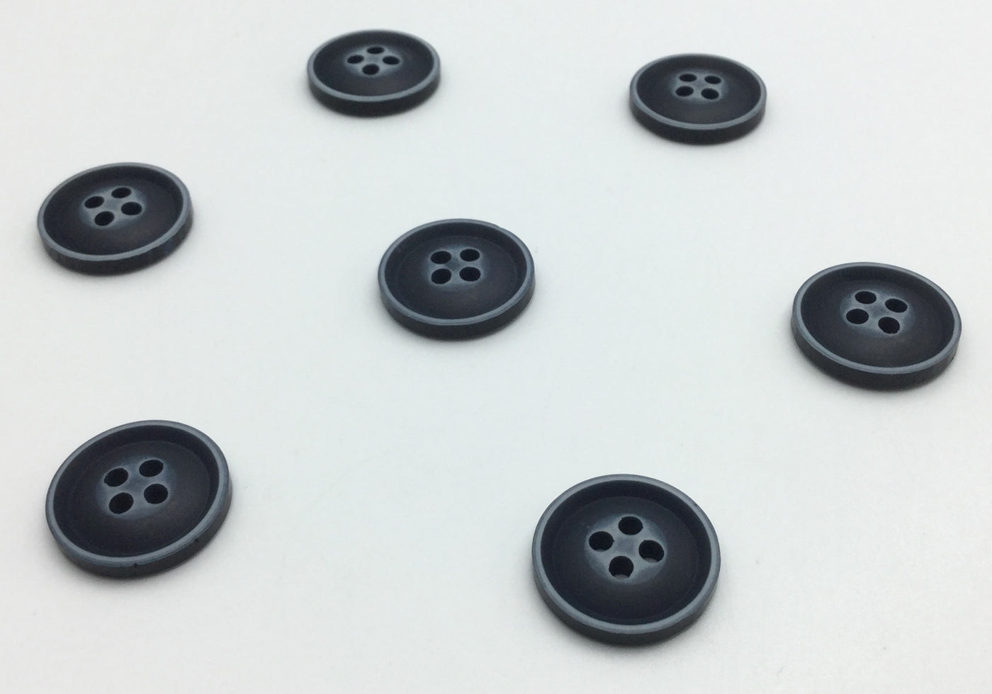 Navy Four Hole Plastic Button