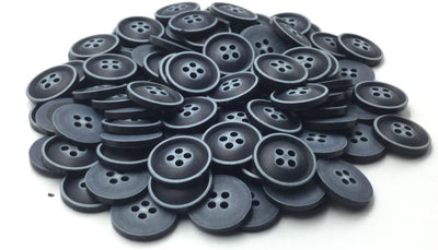 Navy Four Hole Plastic Button