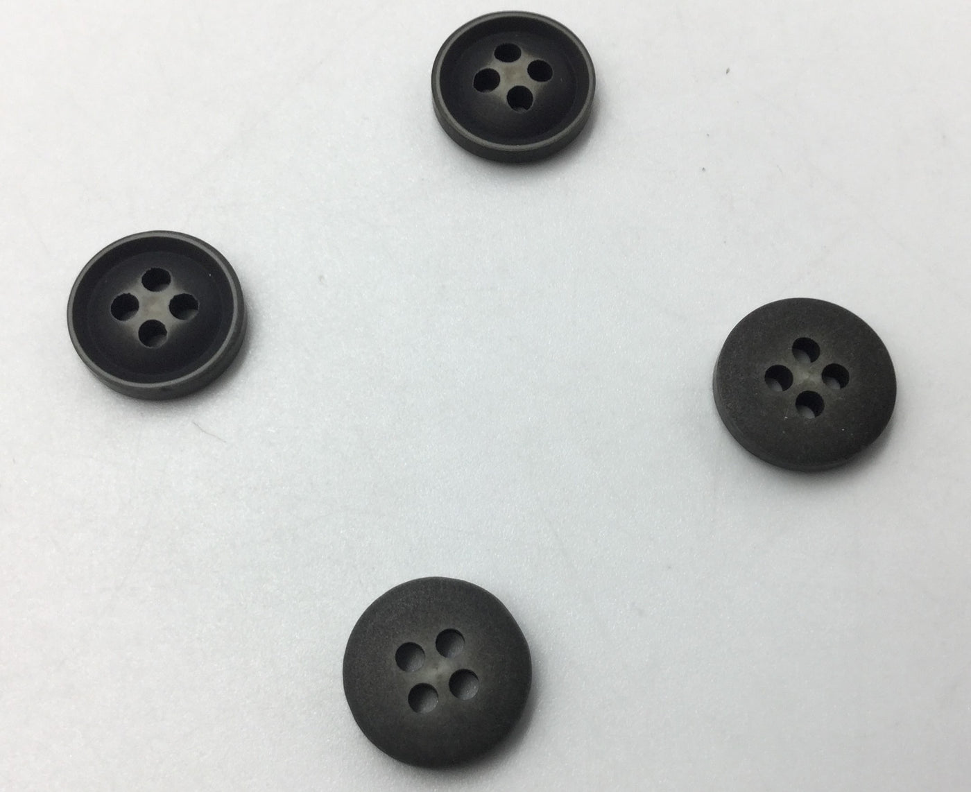 Black Four Hole Plastic Button