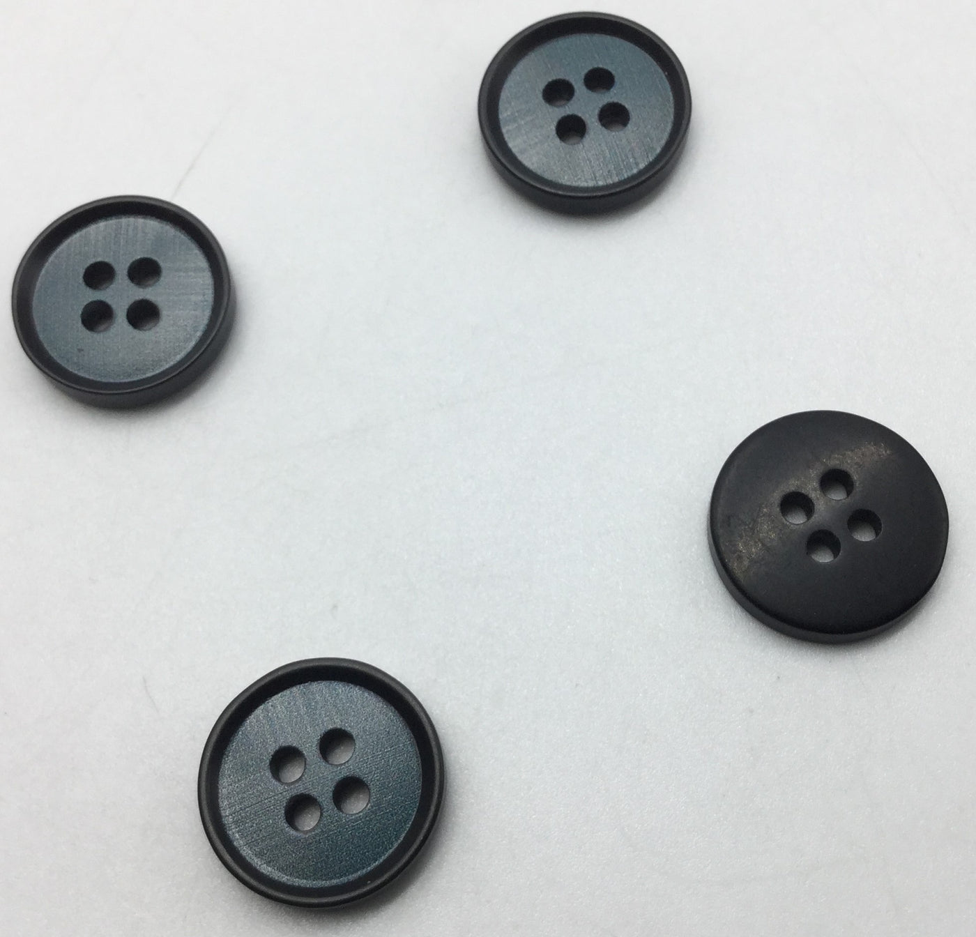 Blue Four Hole Plastic Button