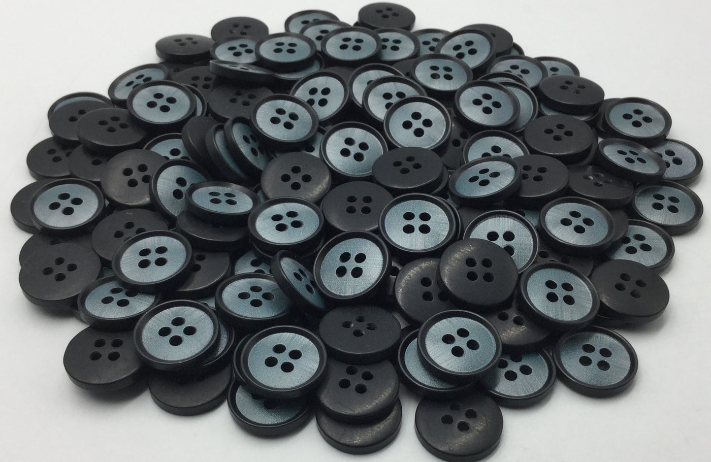 Blue Four Hole Plastic Button