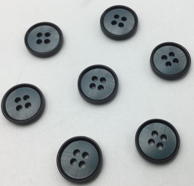 Blue Four Hole Plastic Button