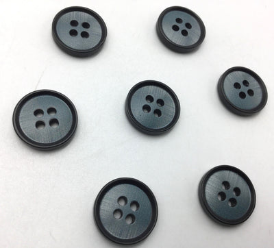 Blue Four Hole Plastic Button