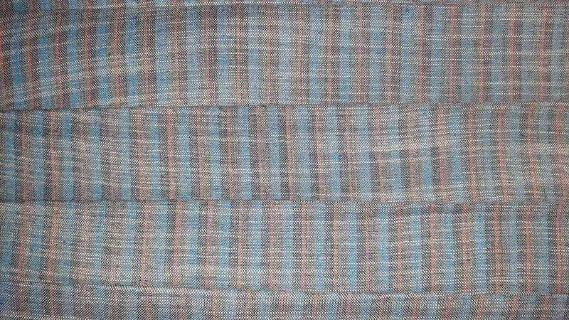 Multicolor Stripes Handloom Cotton Fabric