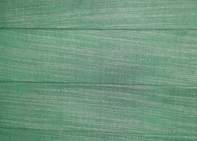 Green & White Plain Slab Cotton Fabric