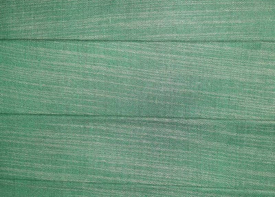 Green & White Plain Slab Cotton Fabric