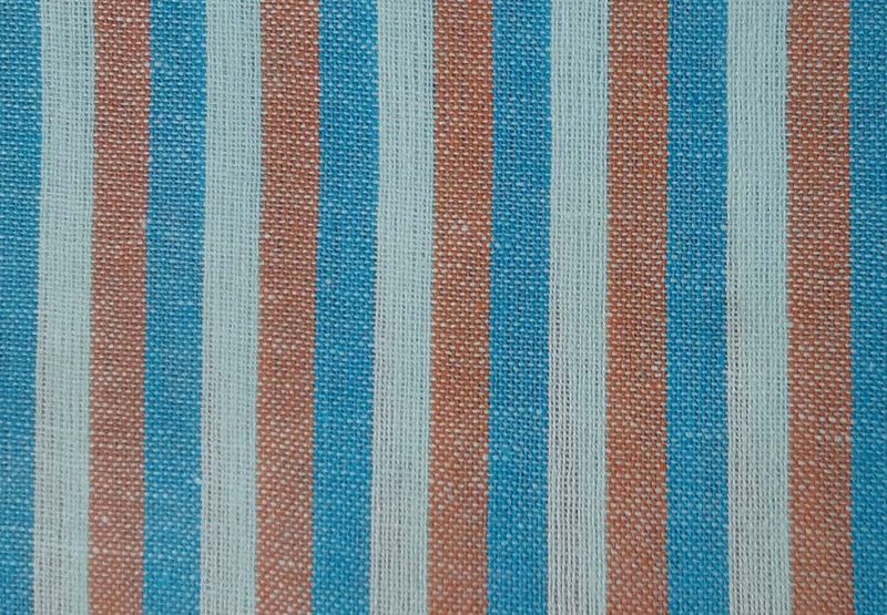 Multicolor Stripes Cotton Fabric