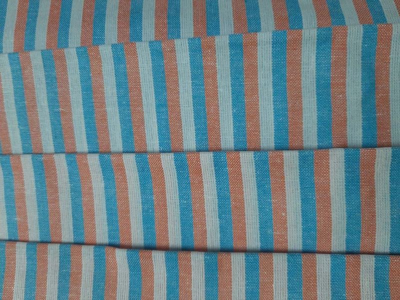 Multicolor Stripes Cotton Fabric