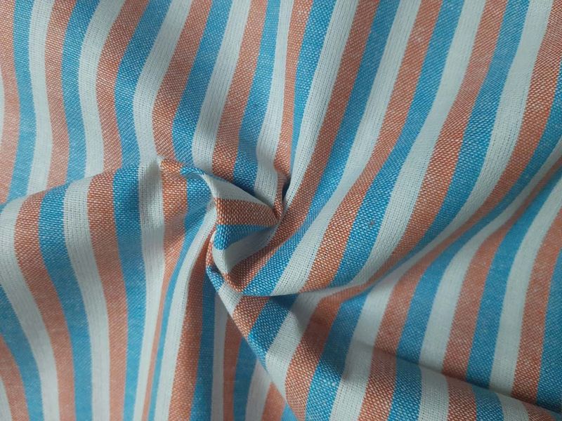 Multicolor Stripes Cotton Fabric