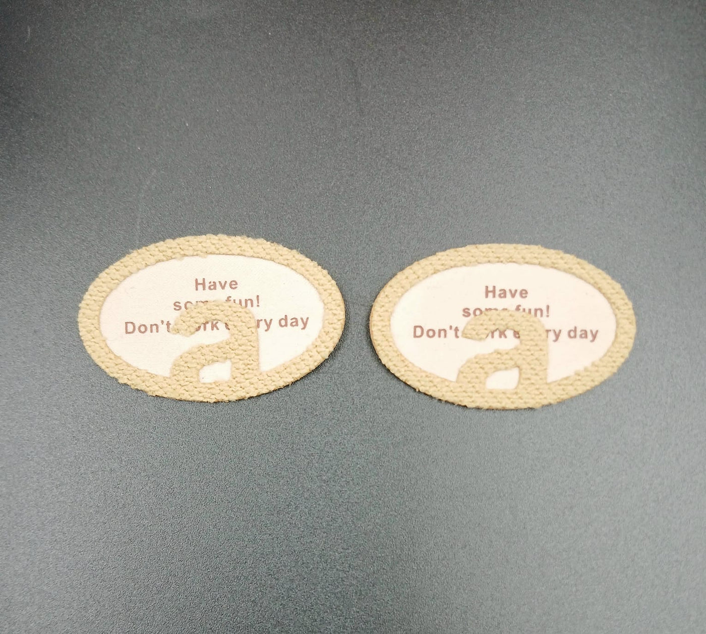 Beige & Cream Oval Stickers