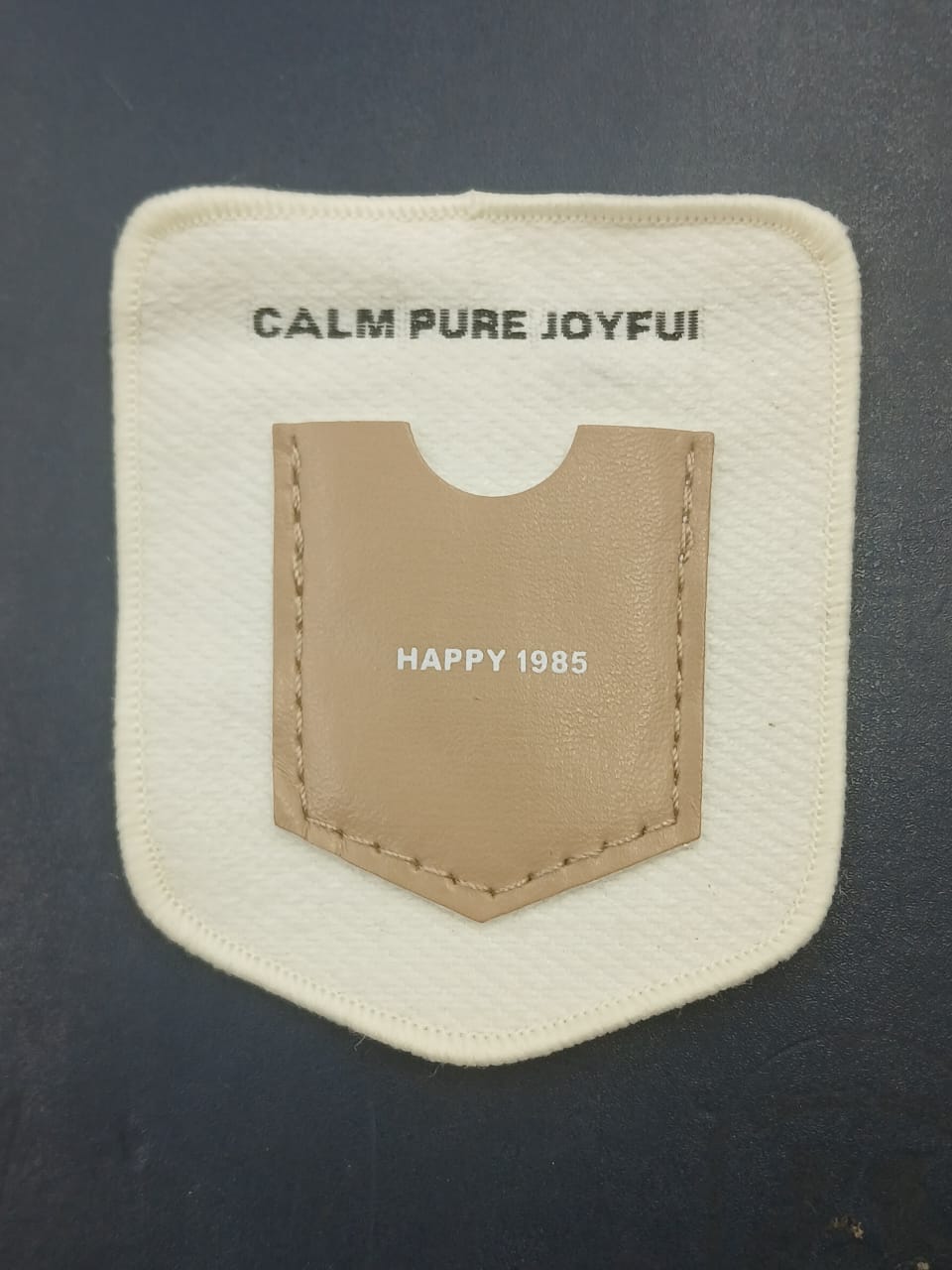 Off White And Brown Colour Rectangle Strickers