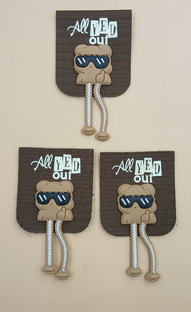 Beige & Brown Colour Rectangular Stickers
