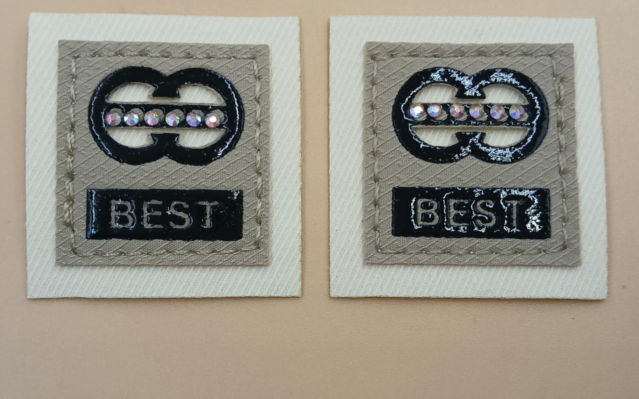 Off White And Black Square 3D Stickers