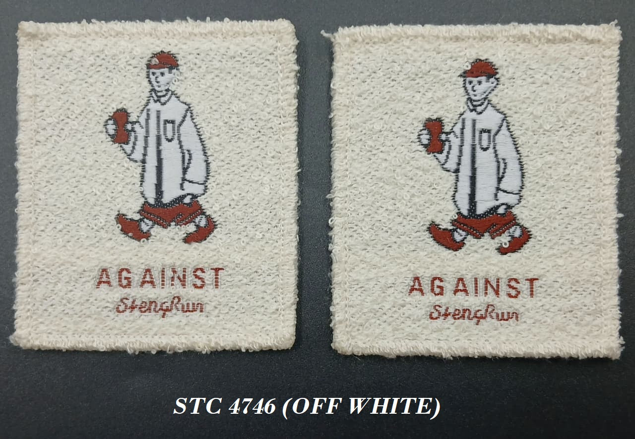 Off White Colour Rectangle Stickers