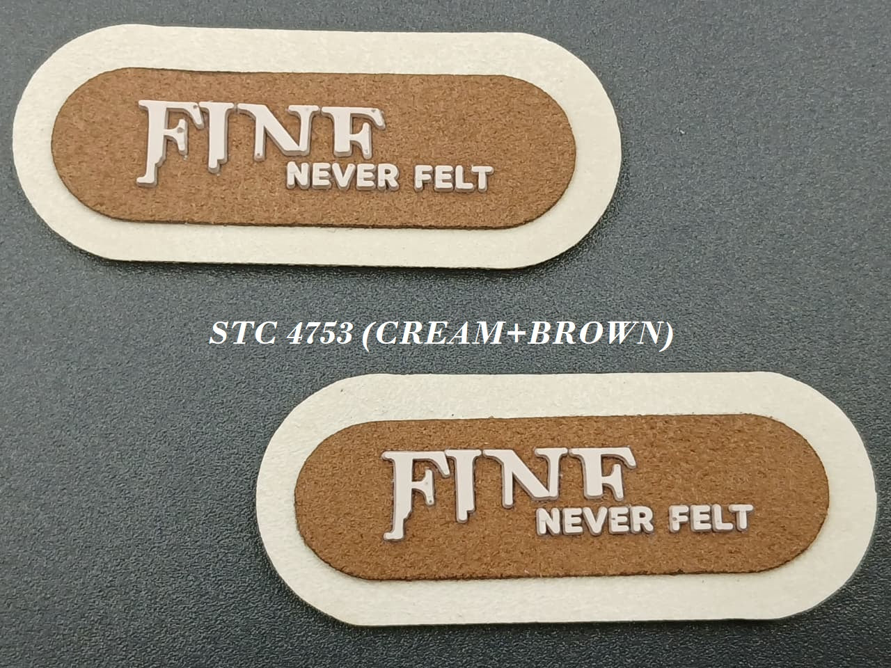 Cream And Brown Oval Shape Stickers