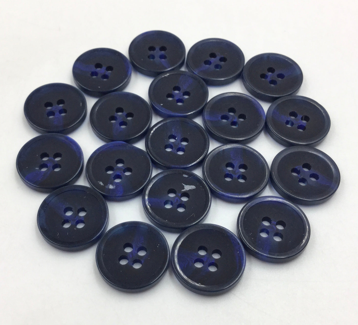 Black & Blue Plastic Buttons