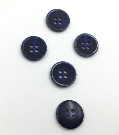 Black & Blue Plastic Buttons