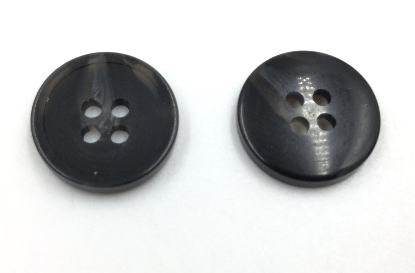 Black Circular Plastic Buttons