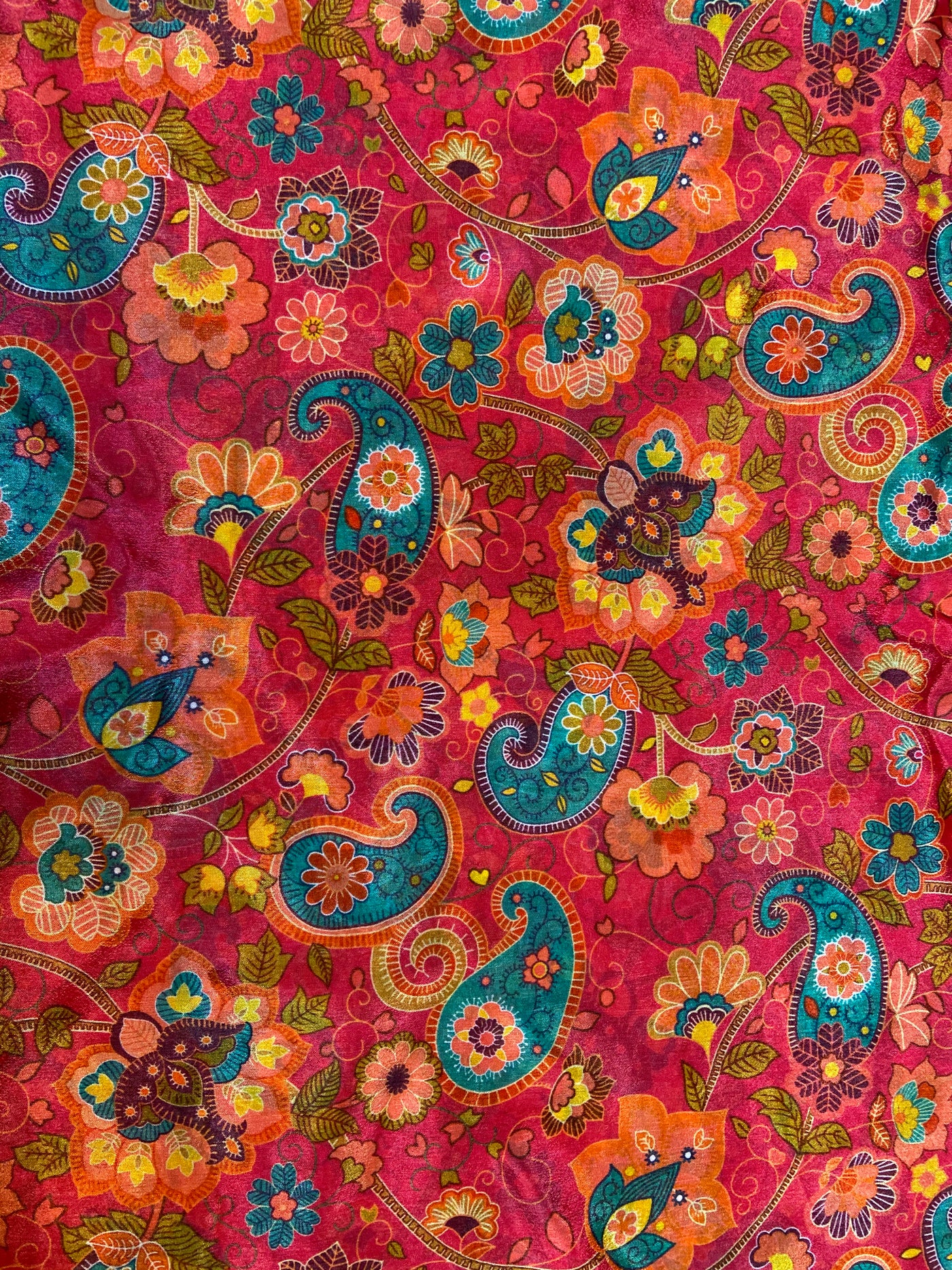 Multicolor Floral Pure Viscose Chinnon Chiffon Fabric (Wholesale)