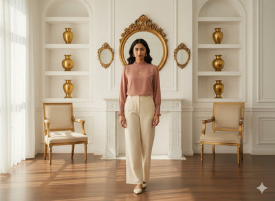 पीच प्लेन 60 ग्राम जॉर्जेट फ़ैब्रिक