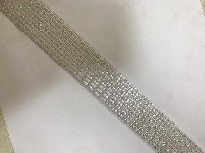 White Transparent Bone Shape Glass Beads