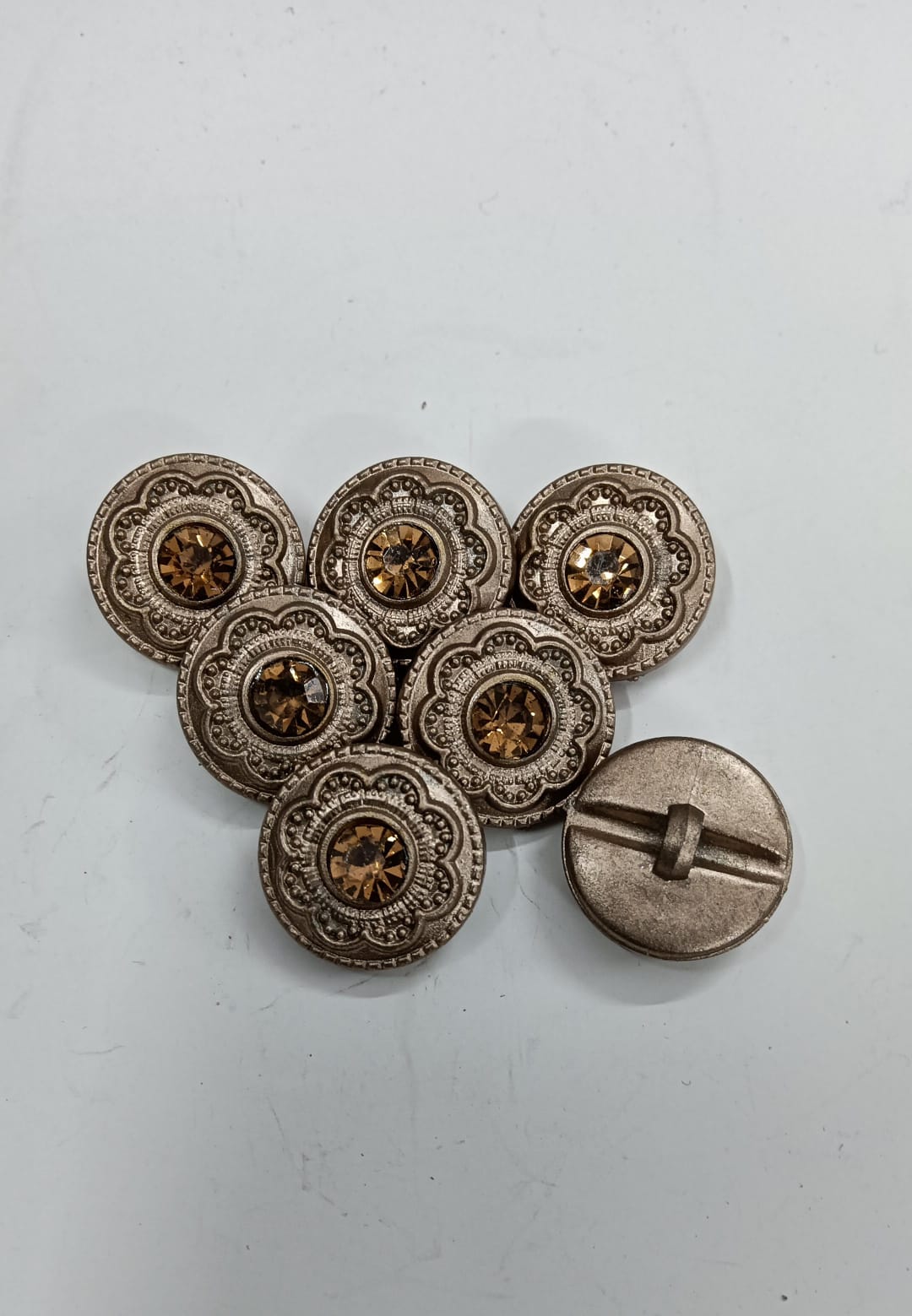 Copper Circular Plastic Buttons
