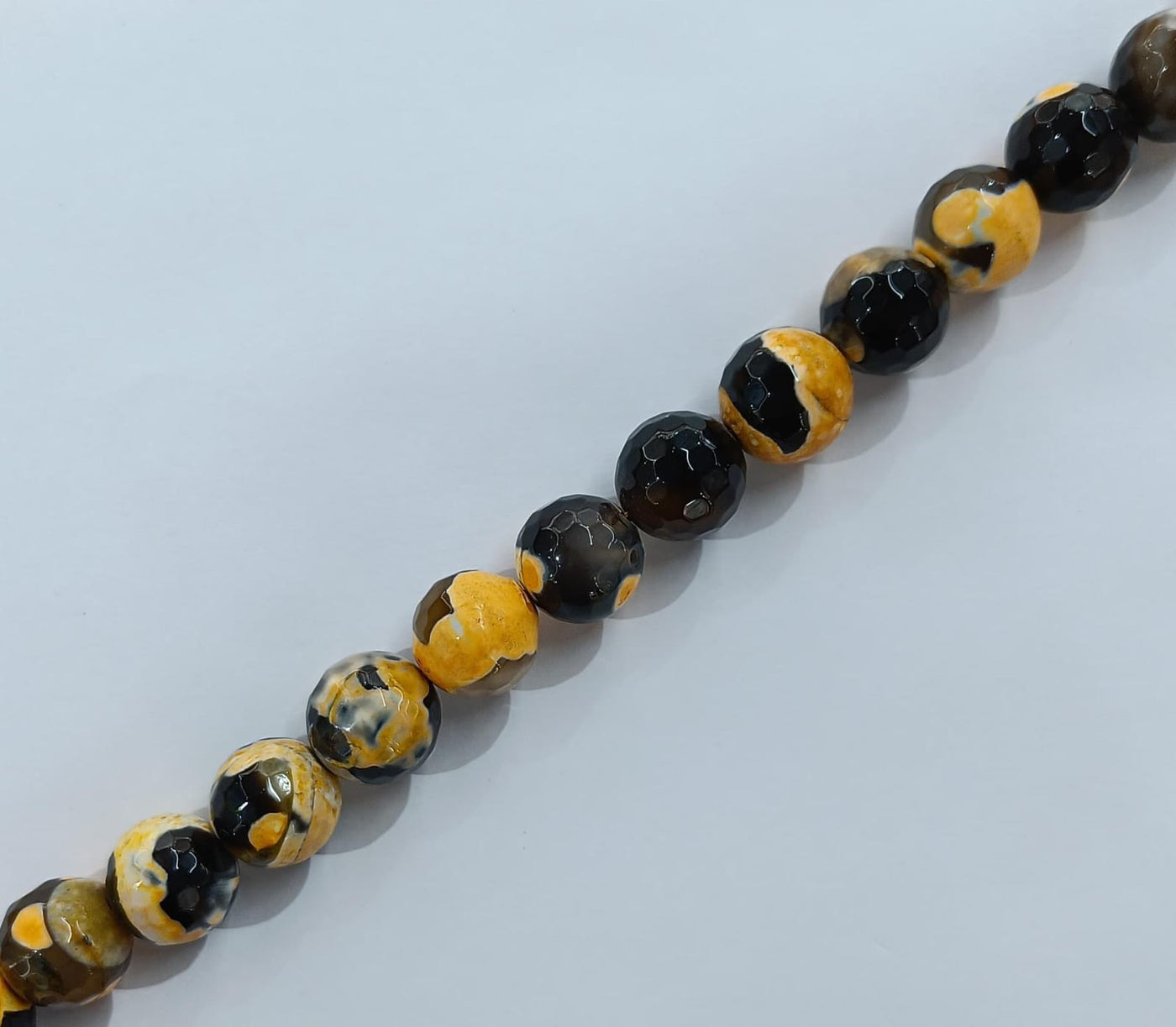 Black & Yellow Banded Agate Stones