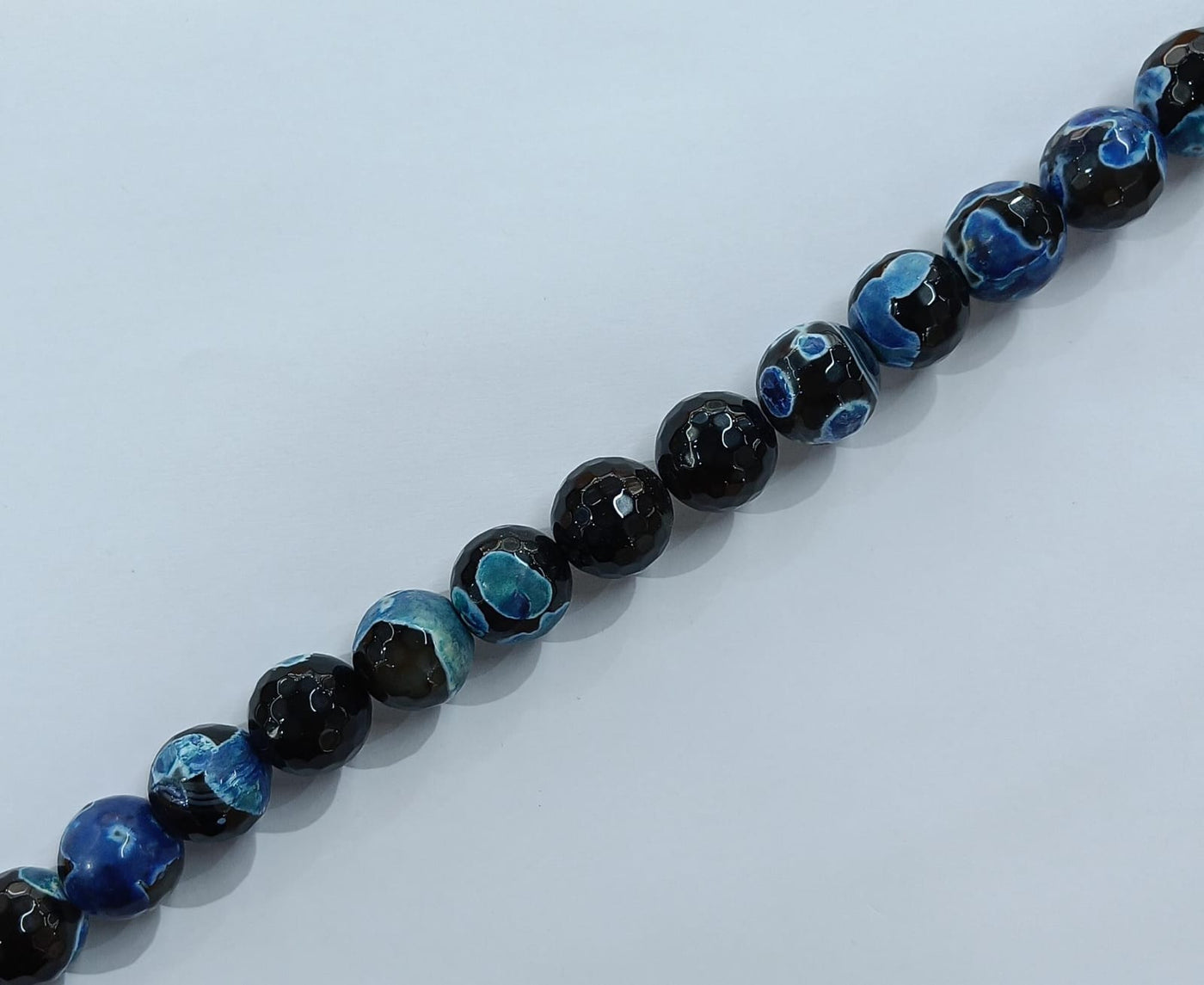 Black & Blue Banded Agate Stones