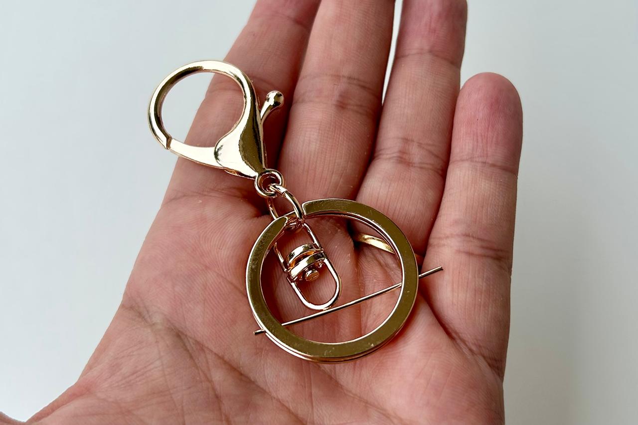 Multicolor Keyring with Lobster Hook