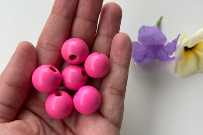 Muticolor Dark Shades 2 Hole Color Round Wooden Beads