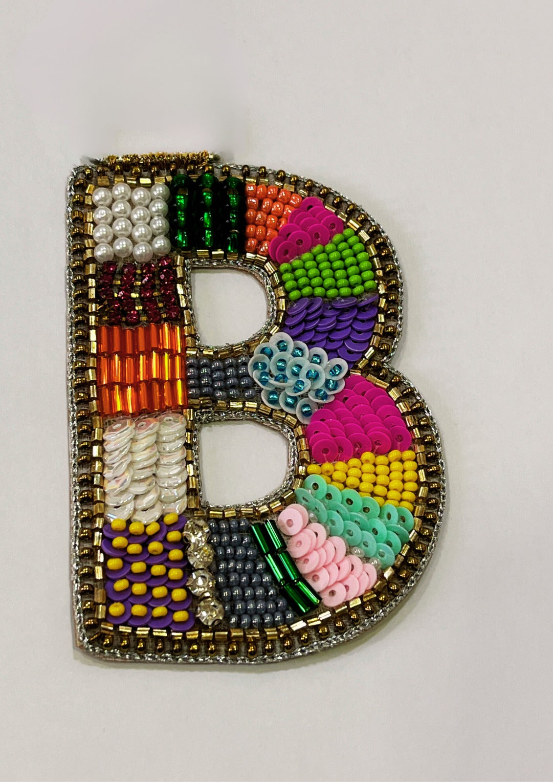 Multicolor Alphabet 'B' Handwork Patches