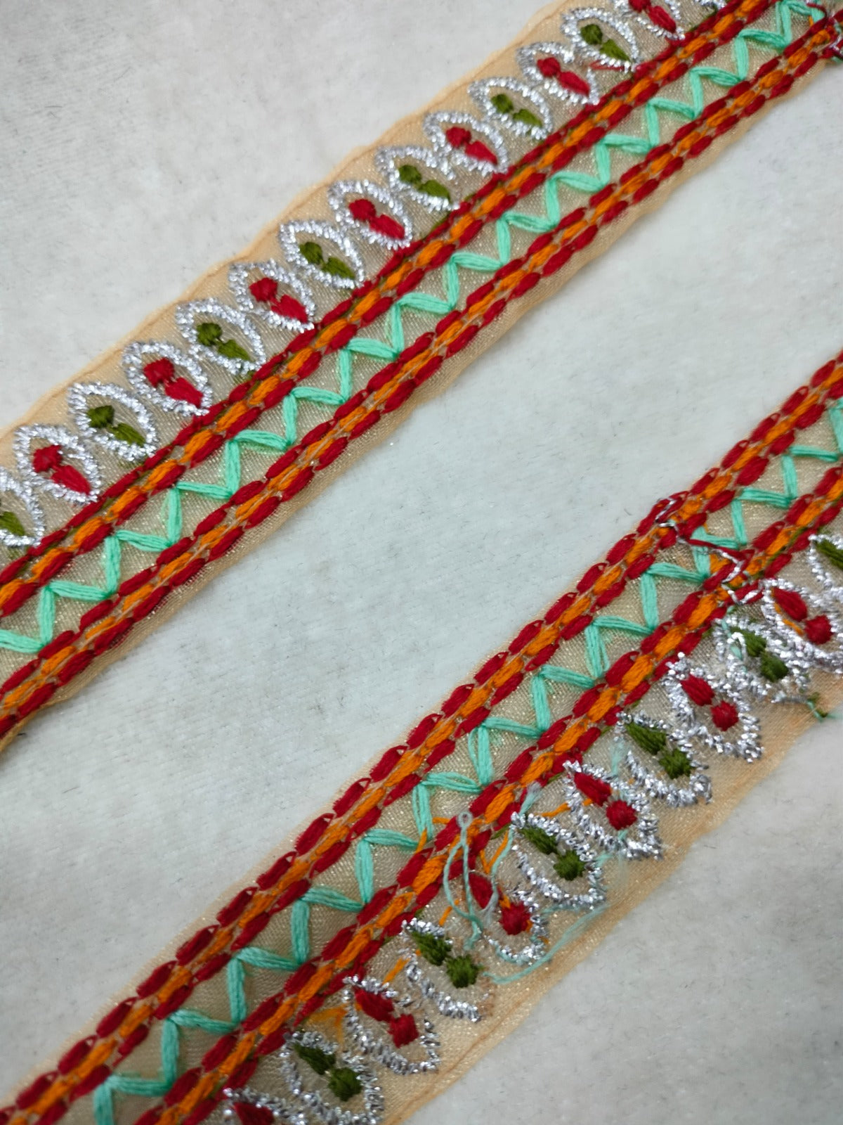 Multicolor Fancy Zari Embellished Trim