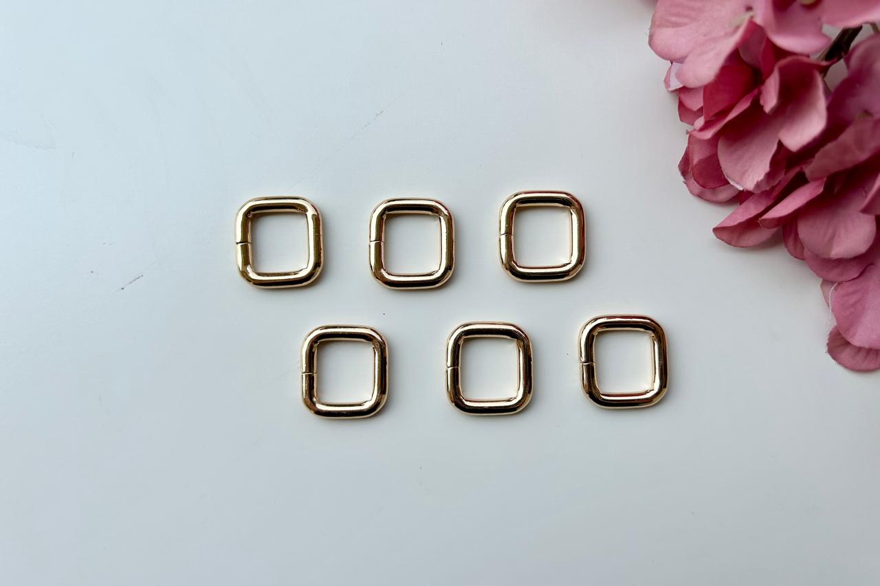 Multicolor Metal Square Rings For Bags