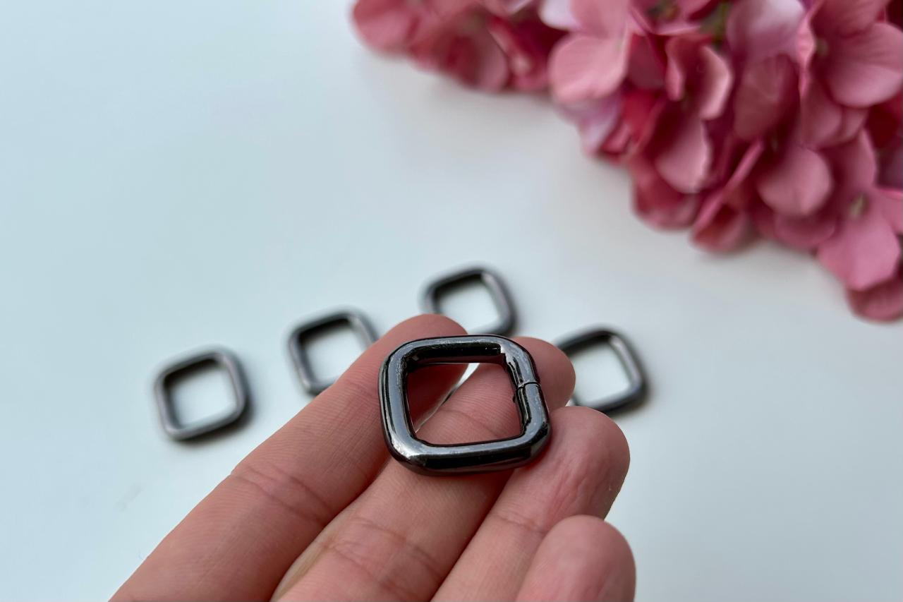 Multicolor Metal Square Rings For Bags