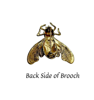 Golden Color Bee Shaped Golden Color Metal Brooch