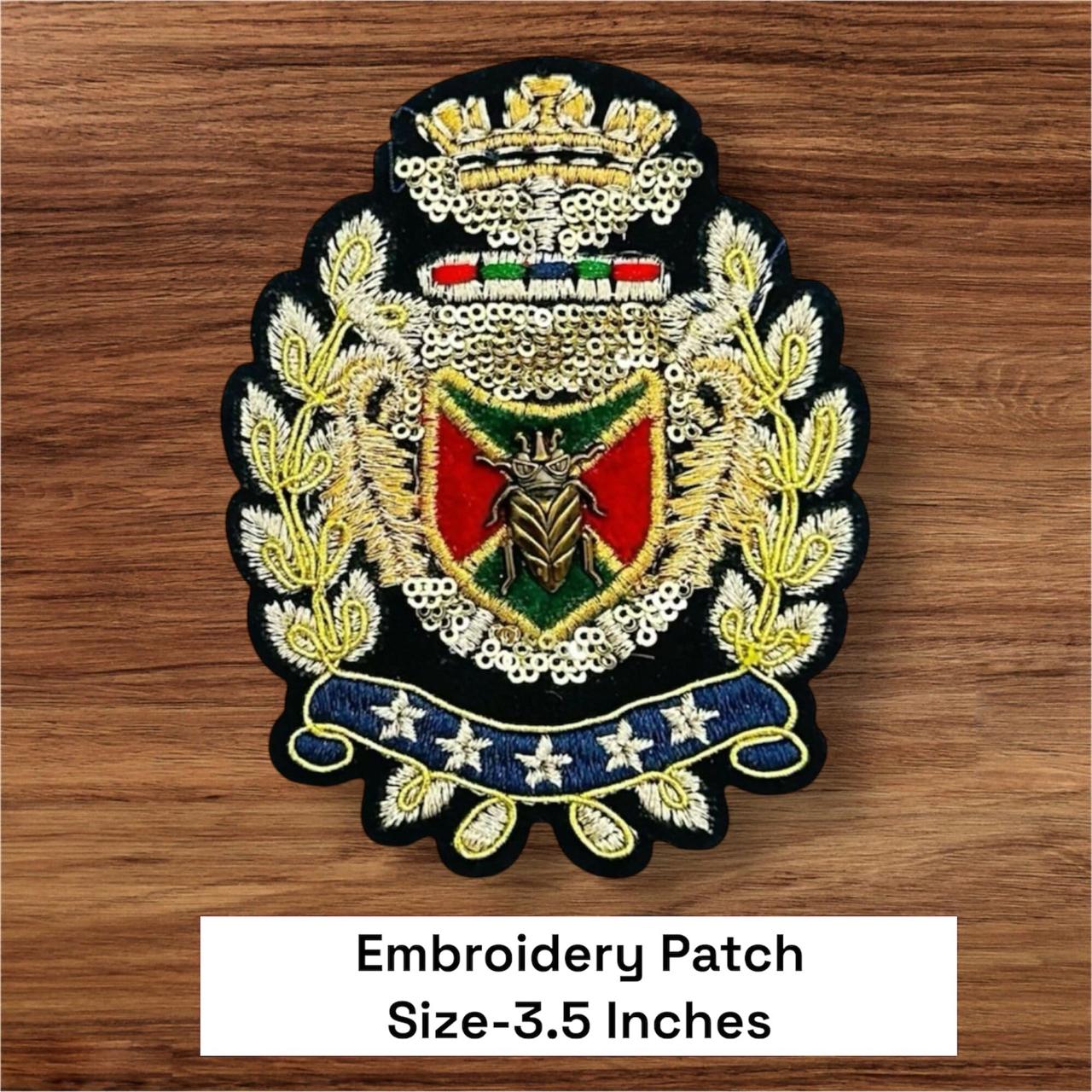 Multicolor Royal Crown Shape Bee Patch