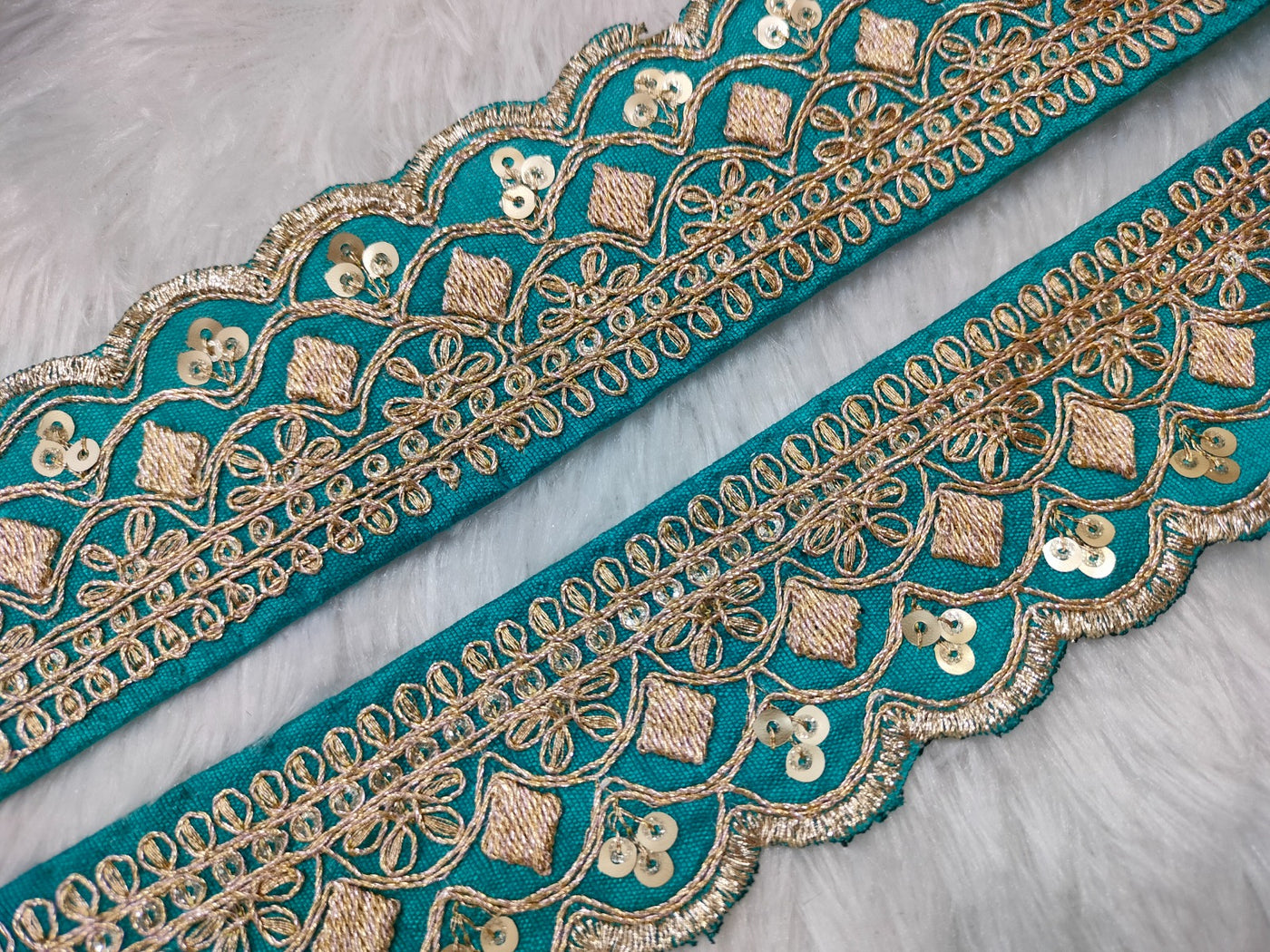 Blue Fancy Zari Trim