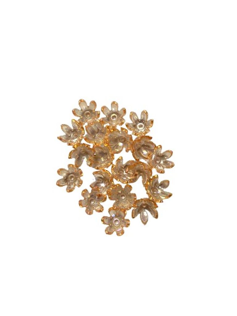 Pastel Orange  3d Resin Flower Embellishments