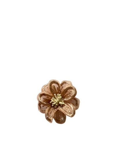 Peach Fabric Flower.
