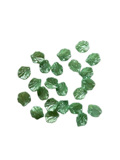 Pastel Green Metallic Resin Shell Embellishments