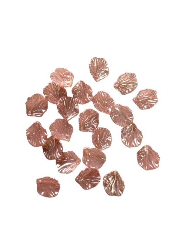 Pastel Pink Metallic Resin Shell Embellishments