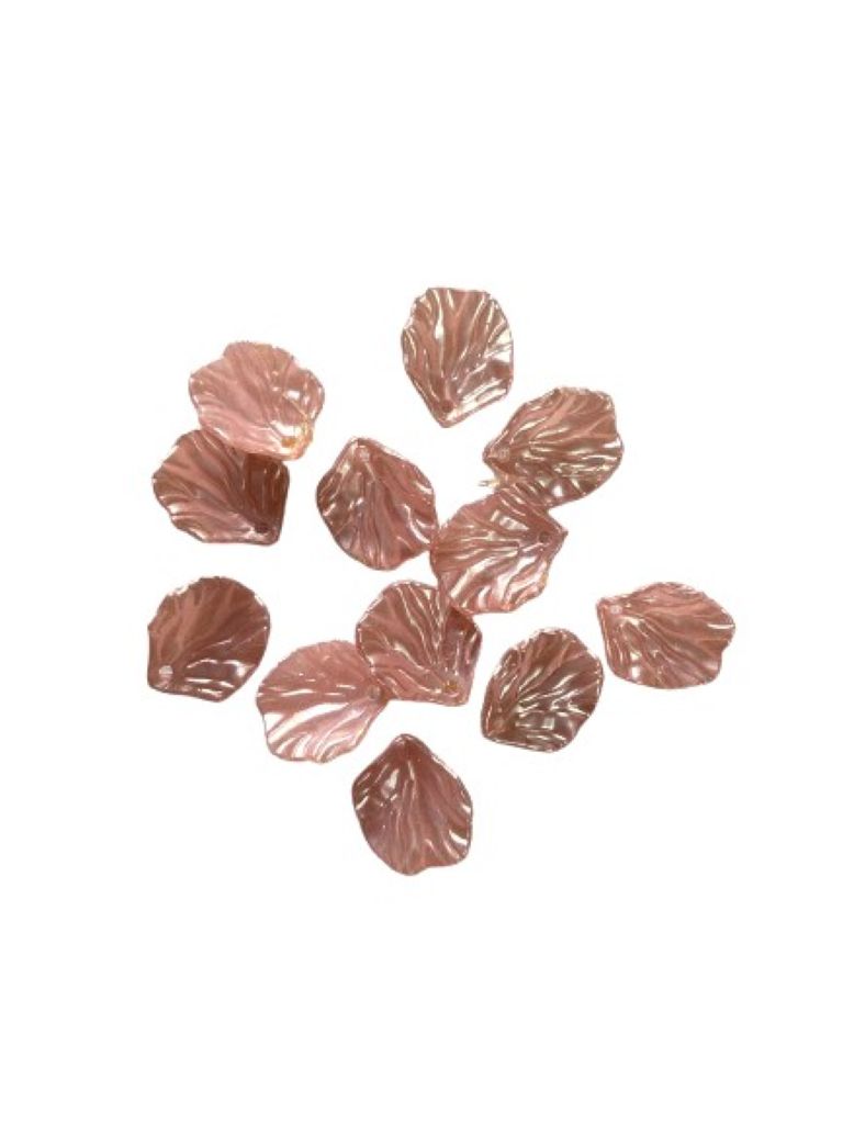 Pastel Pink Metallic Resin Shell Embellishments