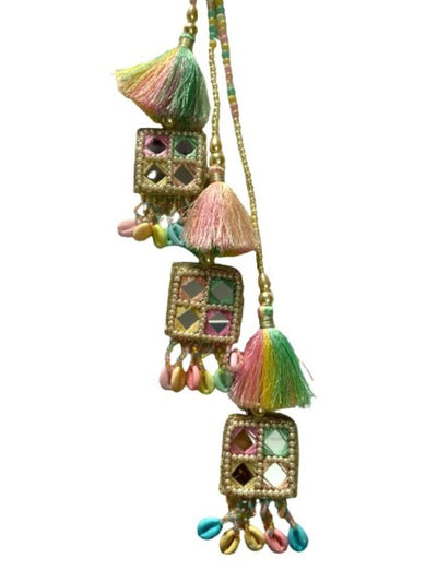 Muliticoloured Pastel  Funda And Mirror Latkan.