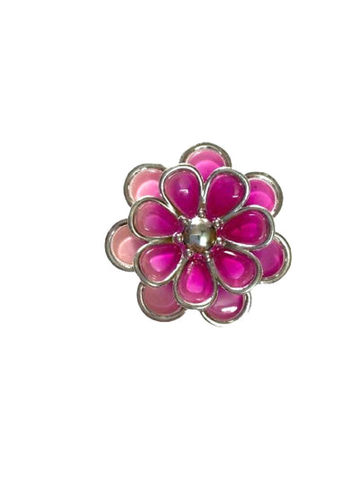 Pink Plastic Resin Flower