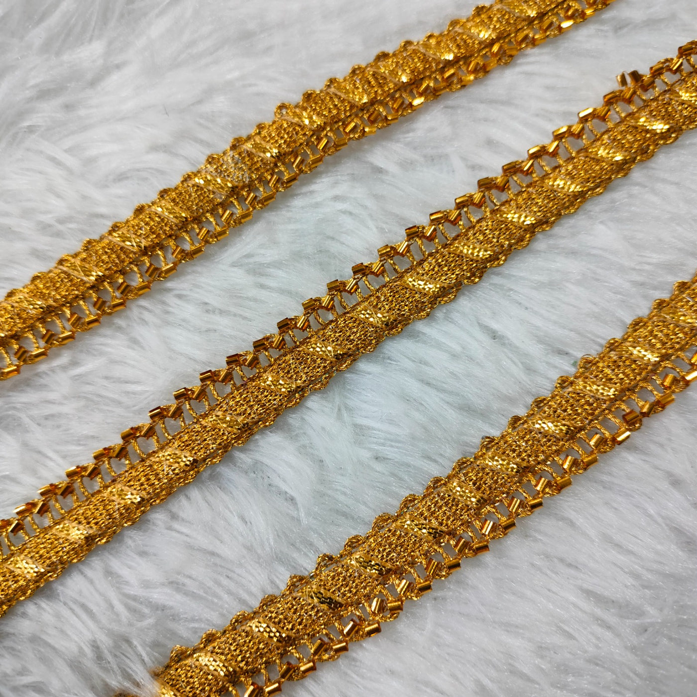 Golden Fancy Embellished Trim (Wholesale)