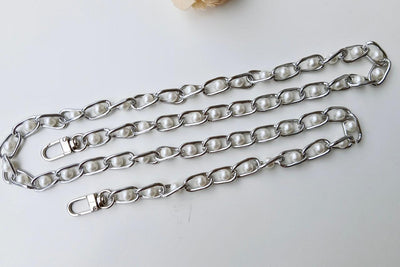 Silver Pearl Chain With Hooks