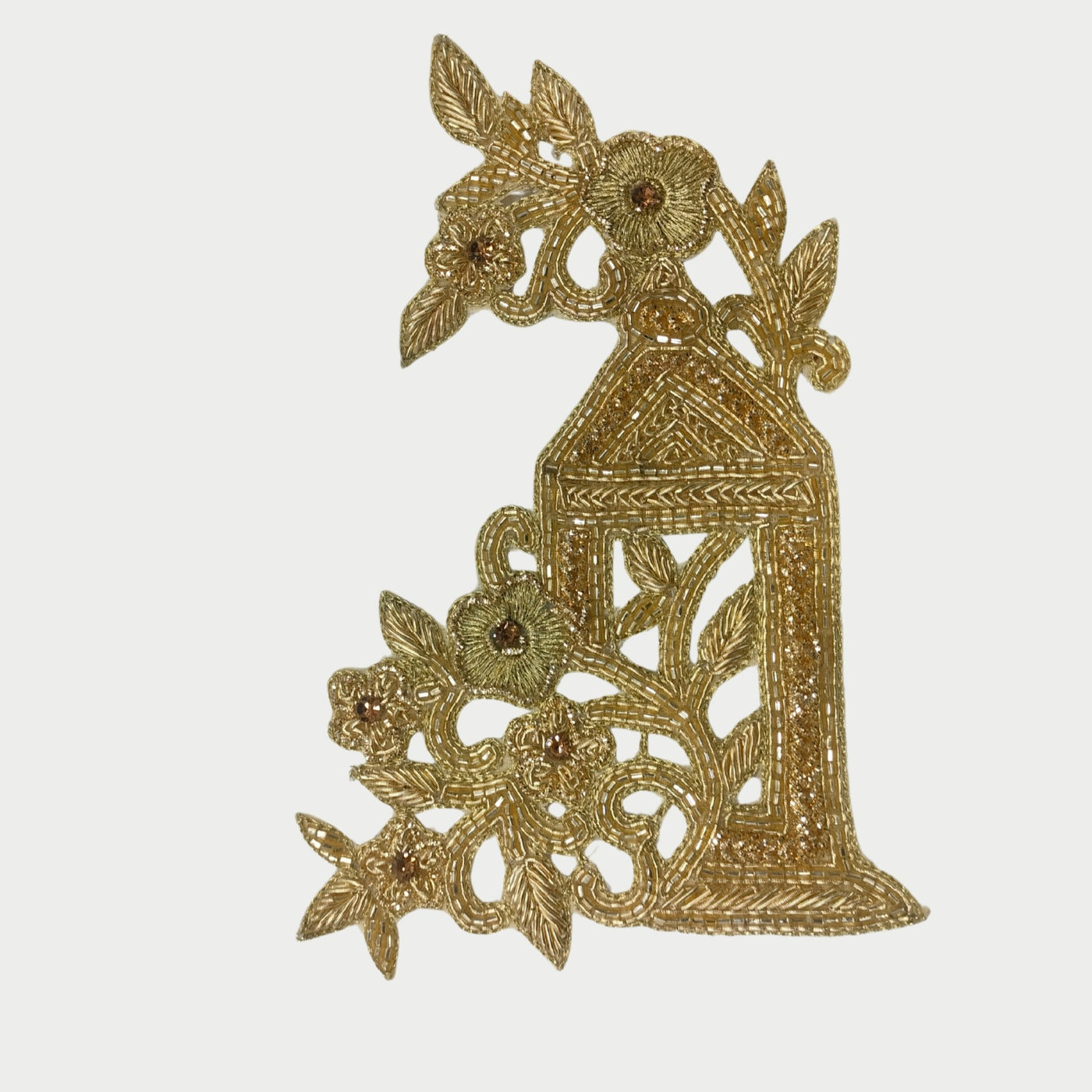 Golden Embellished Zardozi Patches