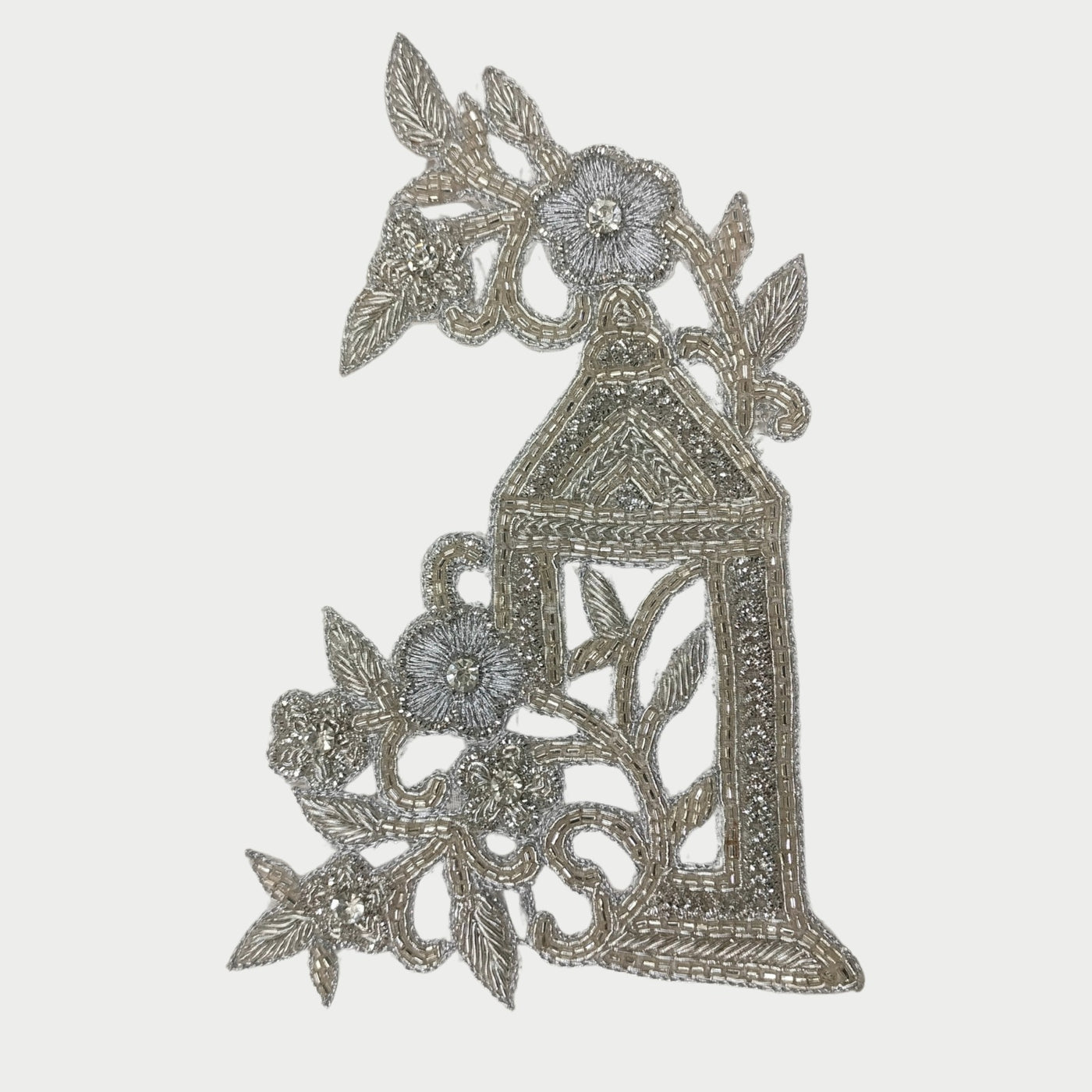 Silver Embellished Zardozi Patches