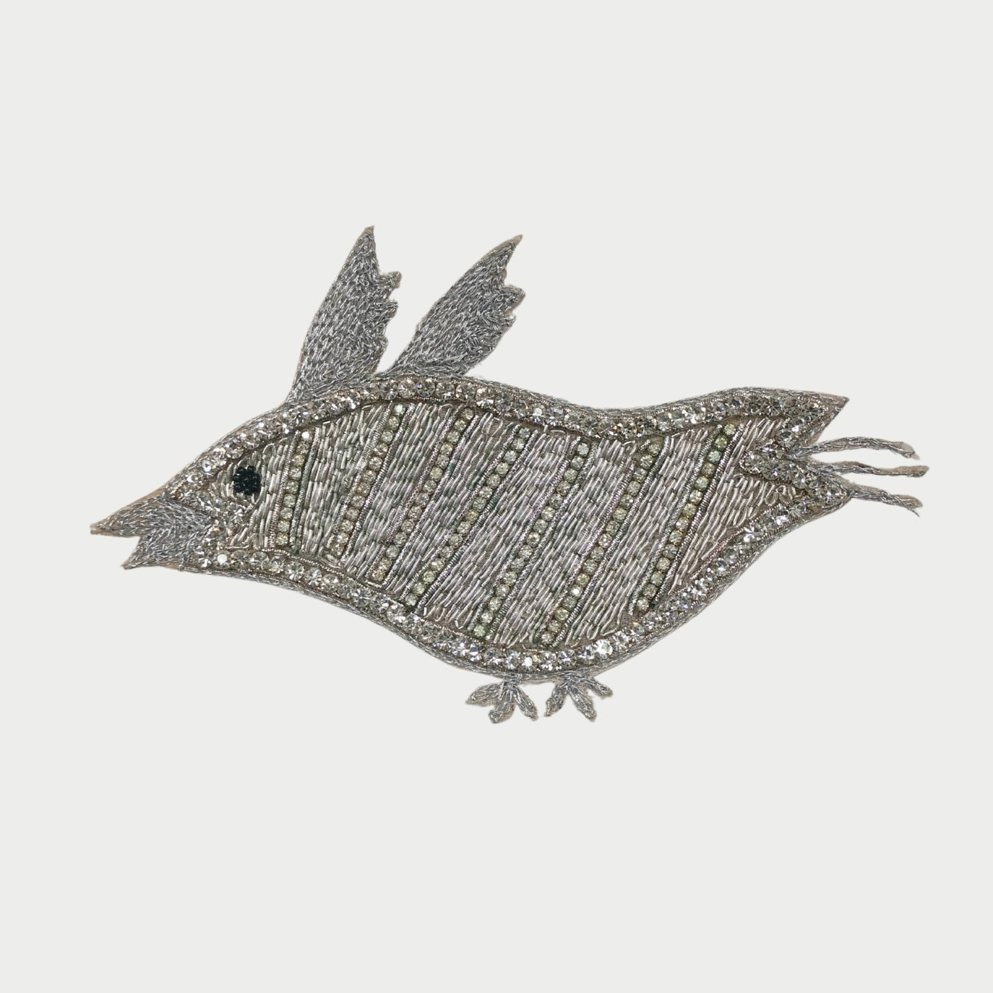 Silver  Embellished Zardozi Patches