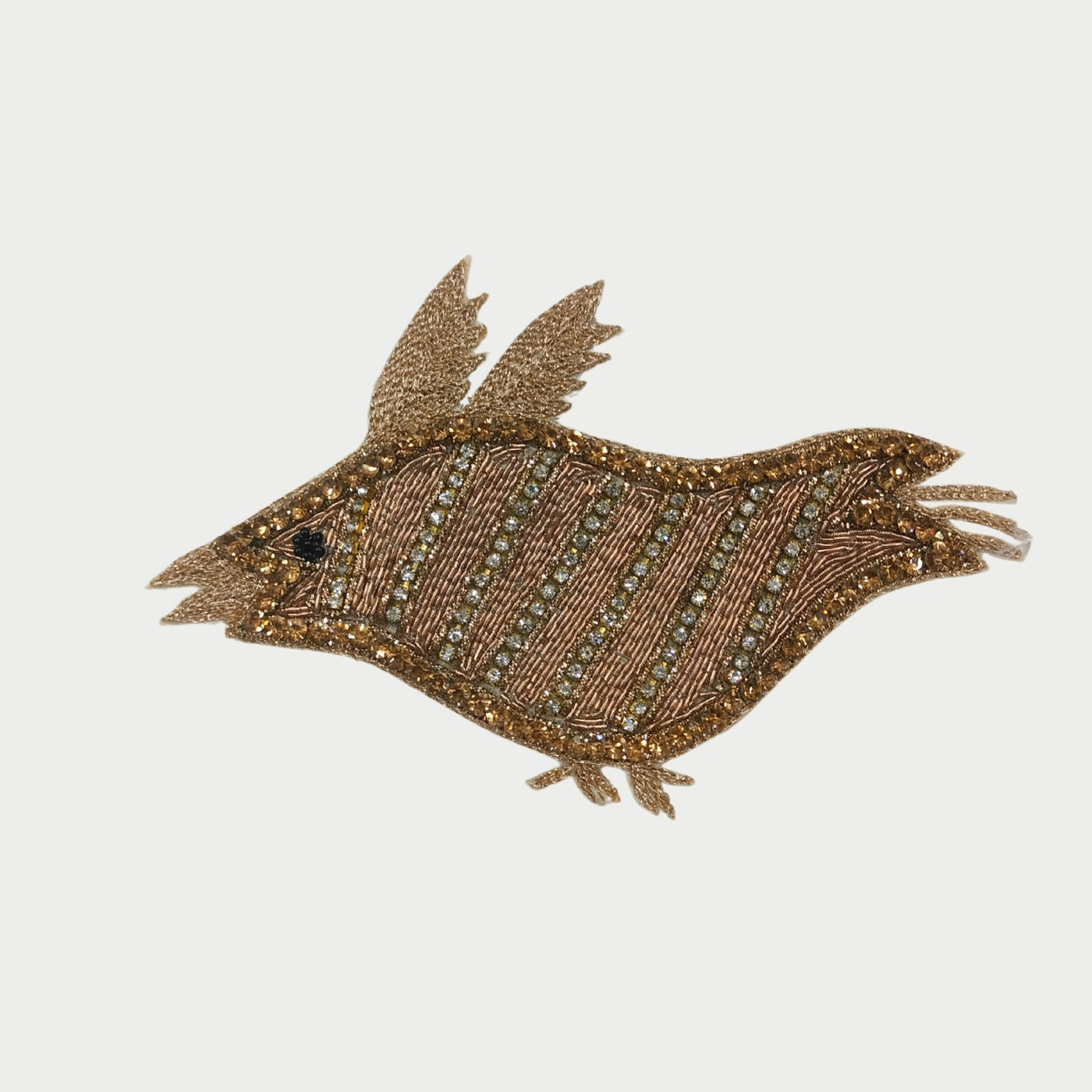 Dark Gold Embellished Zardozi Patches